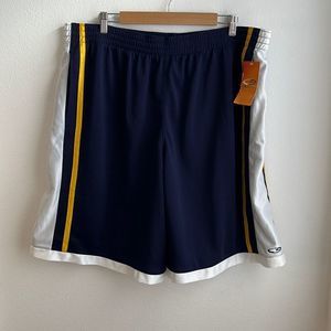 Champion Men’s Navy White and Gold Basketball Shorts Size XL